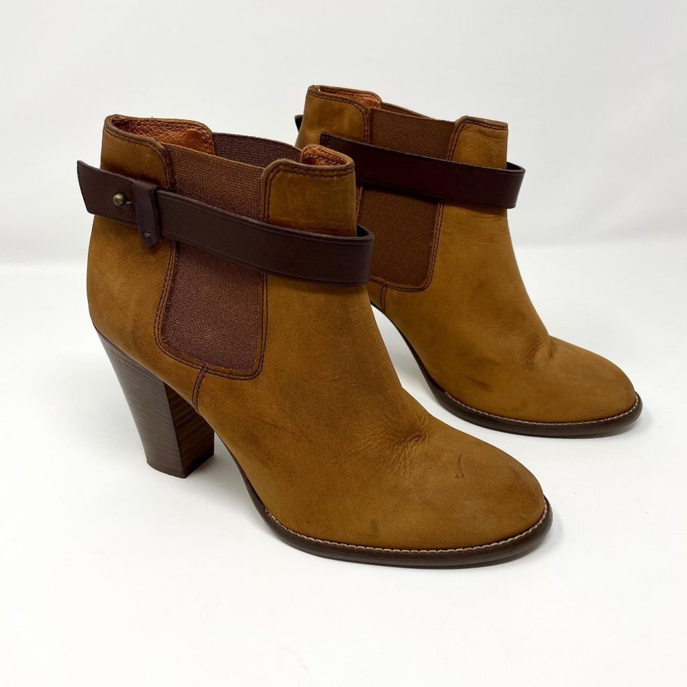 Madewell Lonny Leather Heeled Ankle Boot Size 6.5